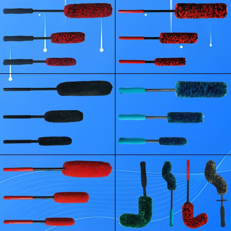 Manufacturers supply car tire rim engine wheel imitation cashmere rod cleaning brush cross-border hot selling car wash brush