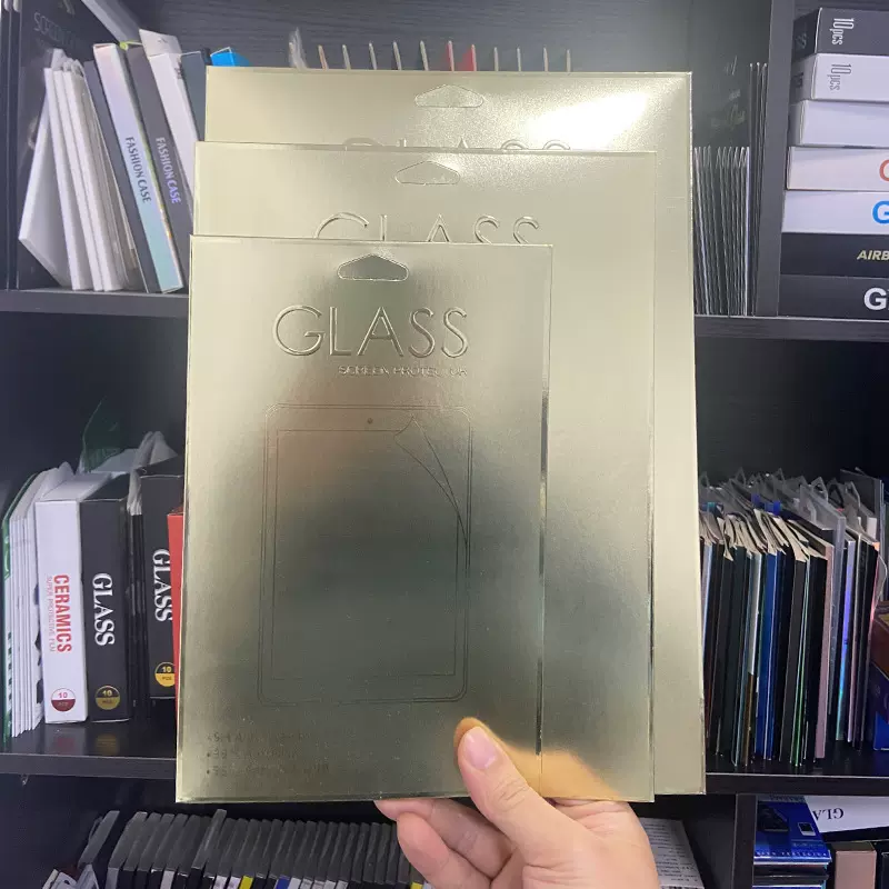 10寸IPAD保护膜包装盒 8寸钢化膜包装平板膜纸袋屏幕保护膜纸金卡