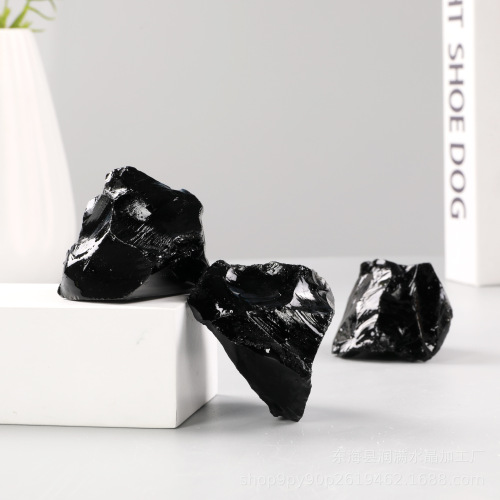 Obsidian rough stone, crystal rough stone, diffuser stone, aromatherapy stone, crystal crafts, aromatherapy ornaments wholesale