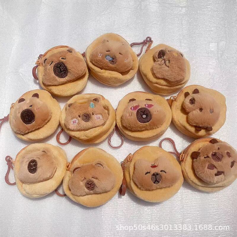 Cross-border Internet Celebrator Same Kapibala Capybara King Fluffy Bag Cute Doll Bag Children's Coin Purse Claw Machine Doll