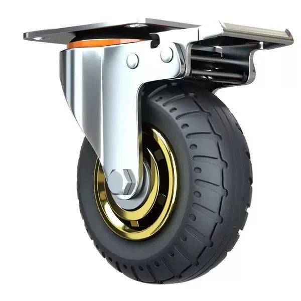 Heavy-Duty Swivel Casters 4inch 5inch 6inch 8inch Trolley Wheels with Brake Rubber Silent Casters Collection