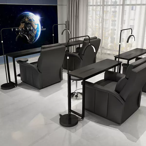 Movable Manicure Table Single-Layer Japanese-Style Manicure Sofa Table with Wheels Modern Minimalist Cross-Sofa Table Manicure Station