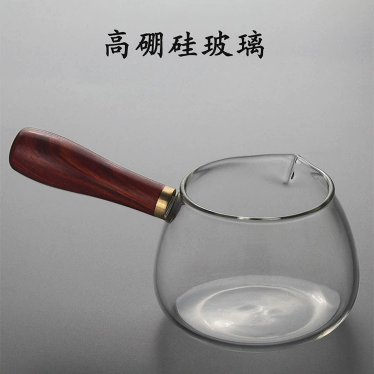 Домашняя толстая высшей степени BOROSILICATE стекло чашка для чая с разделителем чайный набор из дерева чашка чайный разделитель