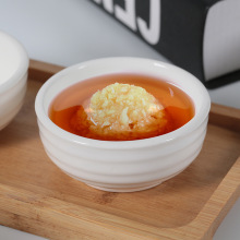 横纹味碟陶瓷酱料碟子火锅小吃碟辣椒蘸料碟调料小碗3.5寸