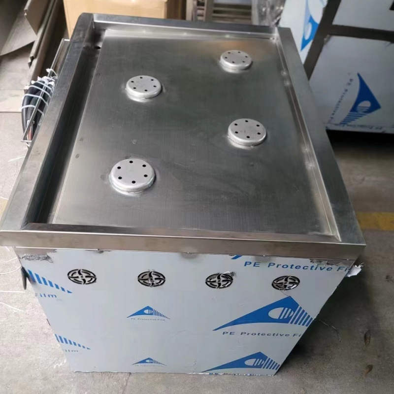 horno de vapor de tres agujeros para desayuno de gas comercial de pan al vapor aislante de vapor poroso integral de ahorro de energía máquina de pan al vapor mesa de venta