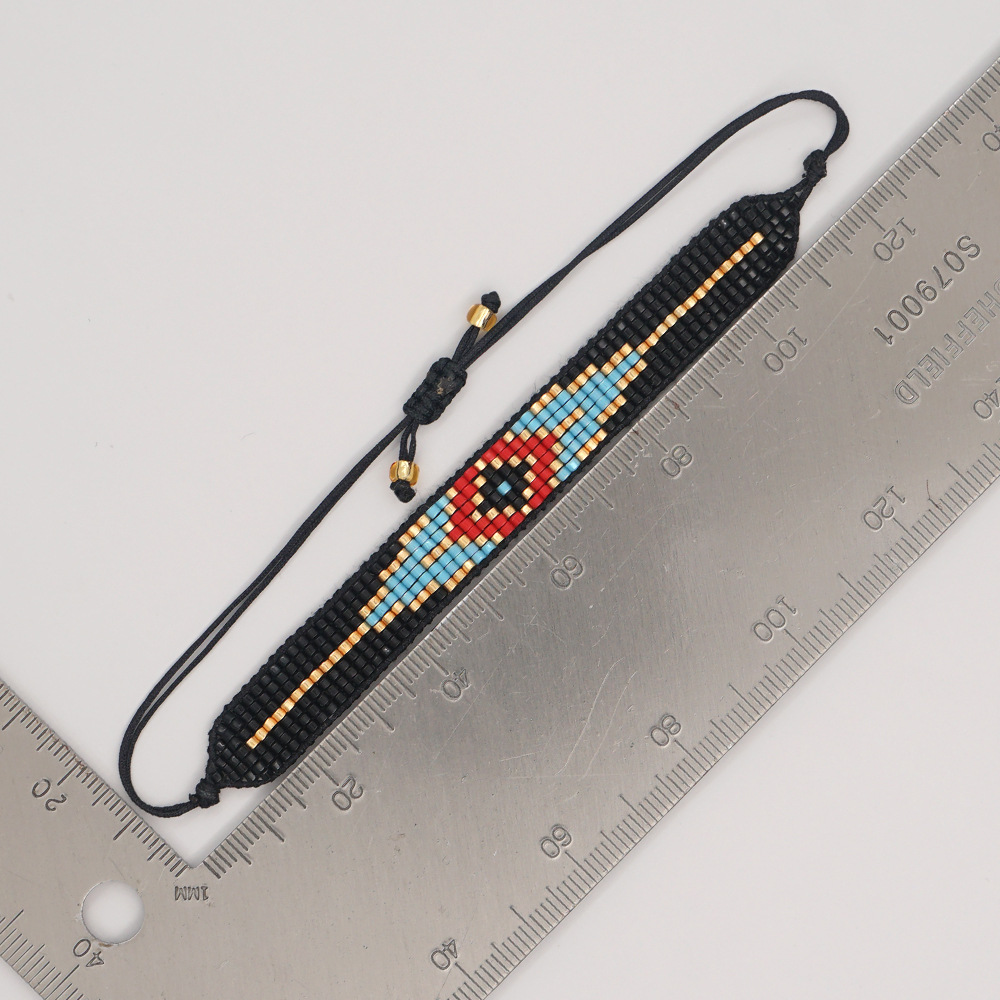 geometric eyes Miyuki beads handmade woven bracelet wholesale jewelry Nihaojewelrypicture7