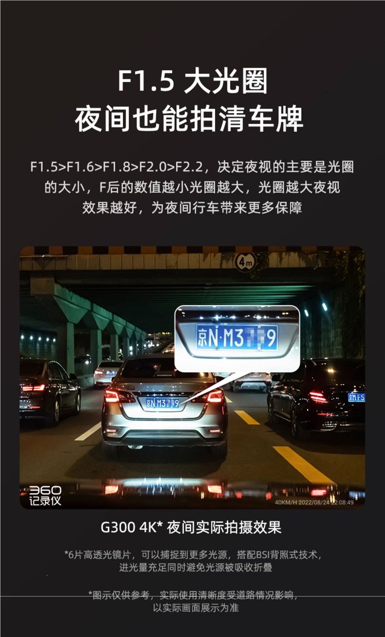 360 Dash Cam G300 No-Wire Installation 2026 New Model 4K Ultra Clear Official Flagship Other Multi-Lens Options