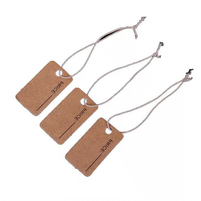 鲜铵空白吊牌牛皮纸标签价签带绳手写标签牌挂加厚包装卡牌只代销