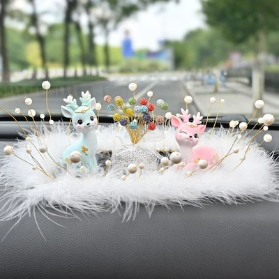 Safe journey deer car: Car ornaments