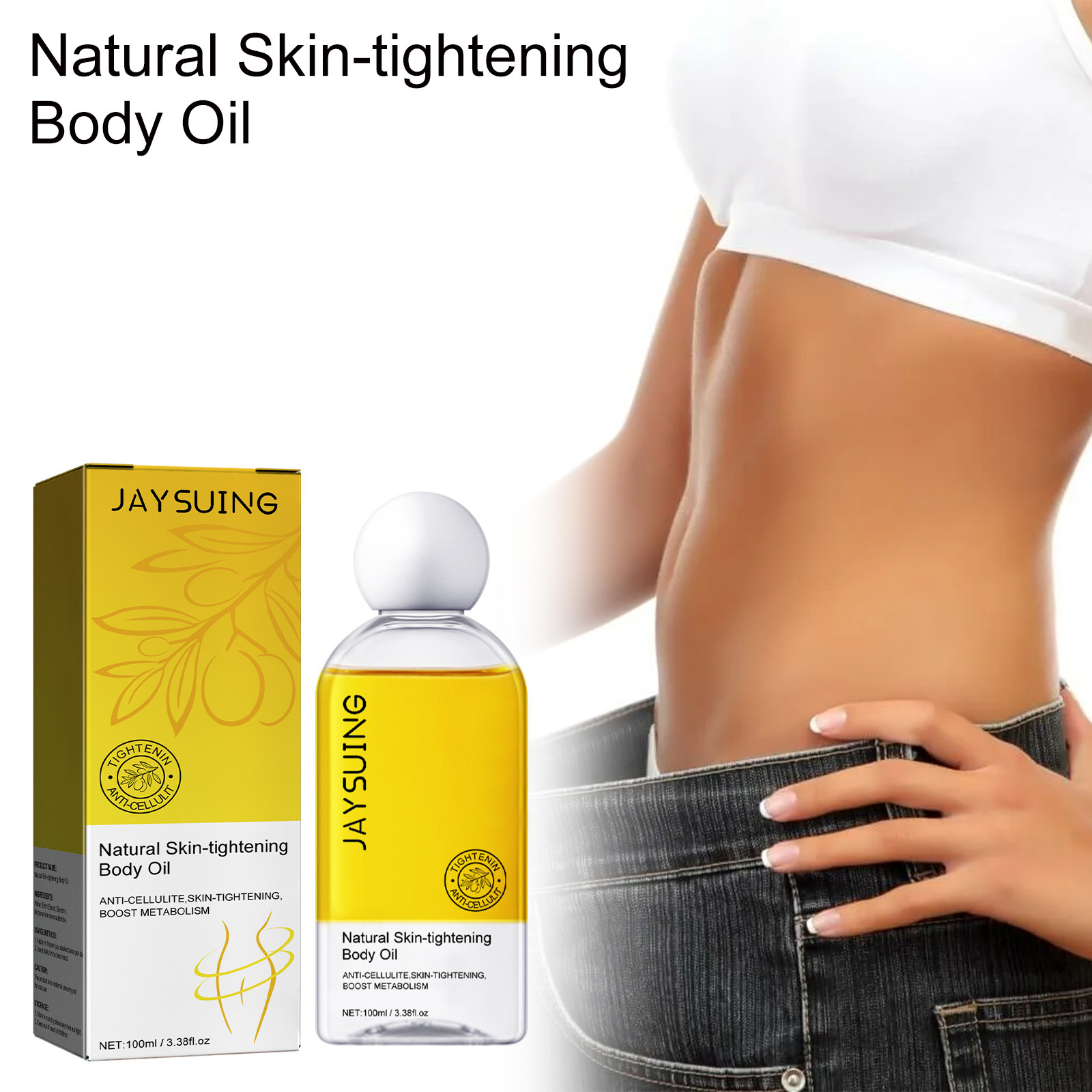 Jaysuing Skin Body Oil Massage Care Body Skin Moisturizing and Hydrating Line-Defining Essence Oil