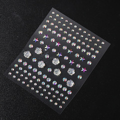 Cross-border Face Stickers with Diamonds, PartyJoy Customizable Face Stickers, Resin Diamond Stickers, Crystal Facial Decorative Rhinestone Patches