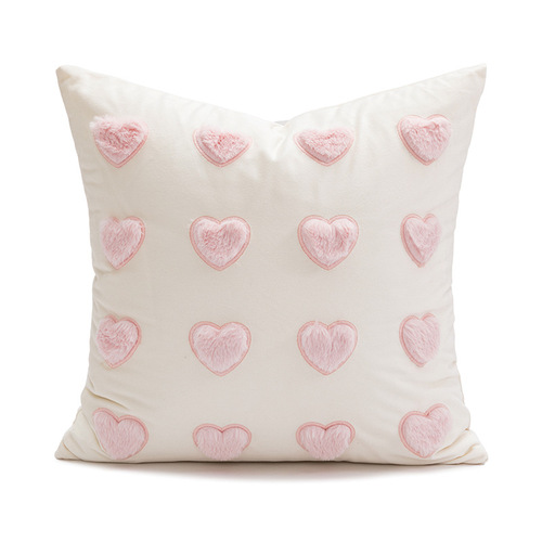 French romantic wedding pillow modern pink ins style living room wedding room sofa bedside cushion cover manufacturer wholesale