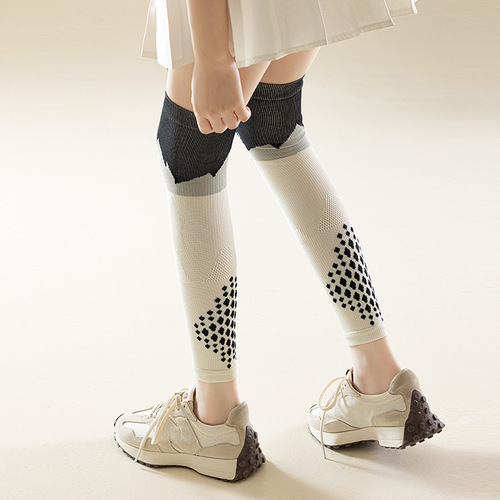 Sports pressure socks for women, professional fitness running, skipping rope, over-the-knee socks, knee protection, yoga slimming calf socks