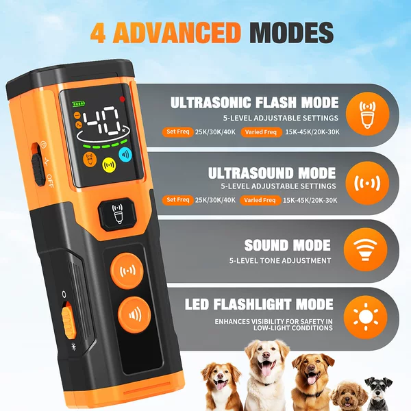 Amazon's New Ultrasonic Dog Repeller with Adjustable Sound Frequency, Dog Training Device, Dog Deterrent, Anti-Barking Device