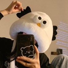 可爱搞怪毛绒帽子女冬季保暖加绒加厚防寒毛茸茸护耳帽新款雷锋帽