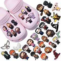 卡通哈利波特鞋花PVC鞋帶扣洞洞鞋配飾可拆卸DIY拖鞋鞋扣卡扣跨境