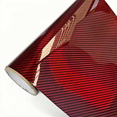 Colorful Stickers, Interior Dashboard and – Auto Color Change Film - pet-laser-carbon-brazing-red-152m16m
