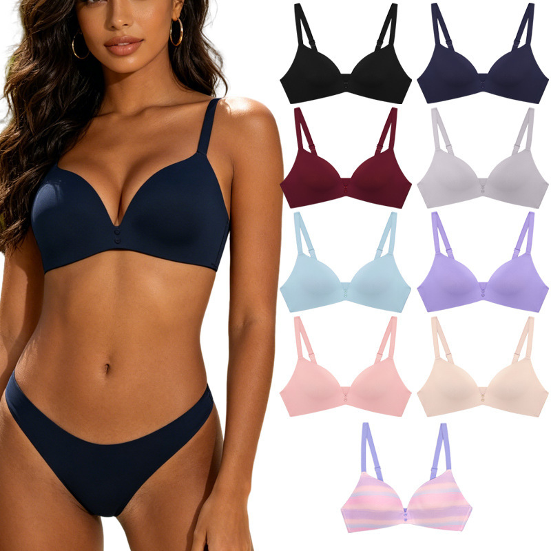 FINETOO cross-border new ladies underwear sexy comfortable B/C cup smooth surface without steel ring ladies hanging feet bra FINETOO cross-border new ladies underwear sexy comfortable B/C cup smooth surface without steel ring ladies hanging feet bra