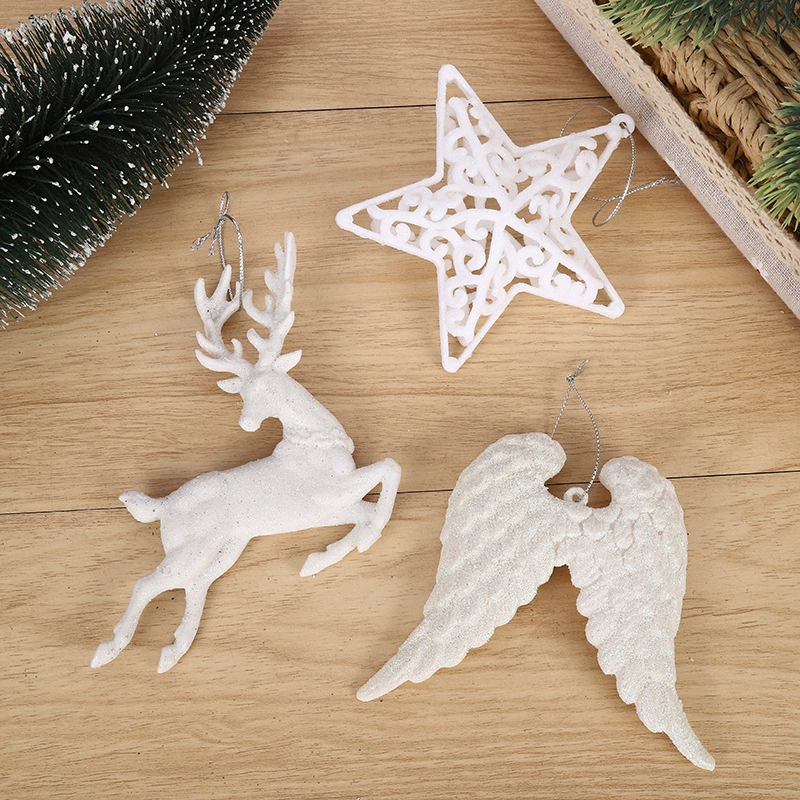 Креативное рождественское украшение лисьего рога Wing Decoration Products Creative Bird Cage Pentaphysis Hollow Christmas Tree Scene Pendant