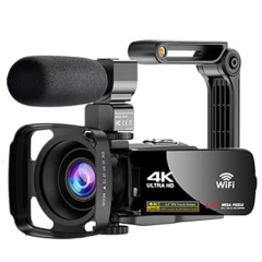 国境を越えた製品4kカメラ56mp hdデジタルカメラwifiマイク付きタッチパネルHD4KS-56M