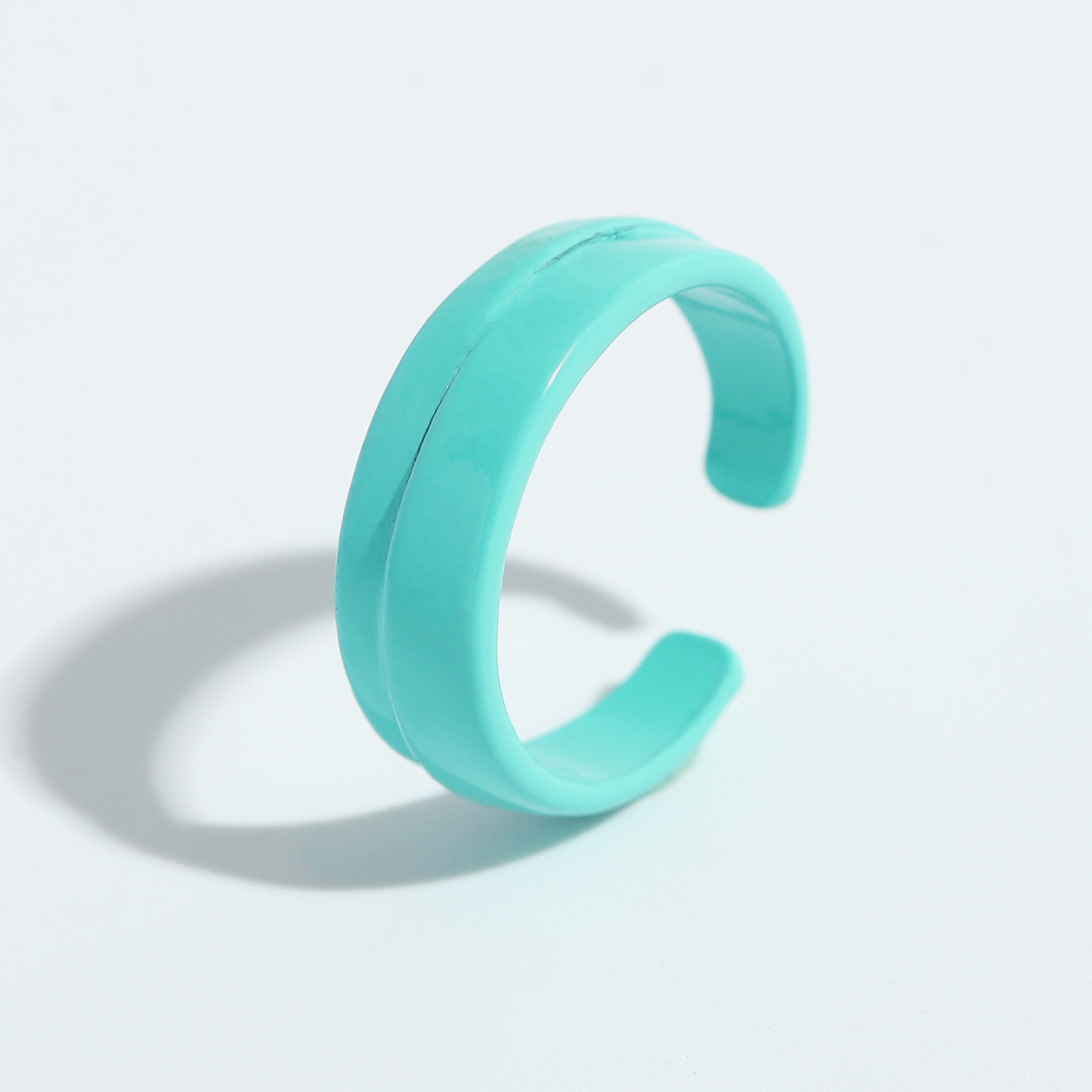 Punk Solid Color Open Ring display picture 13