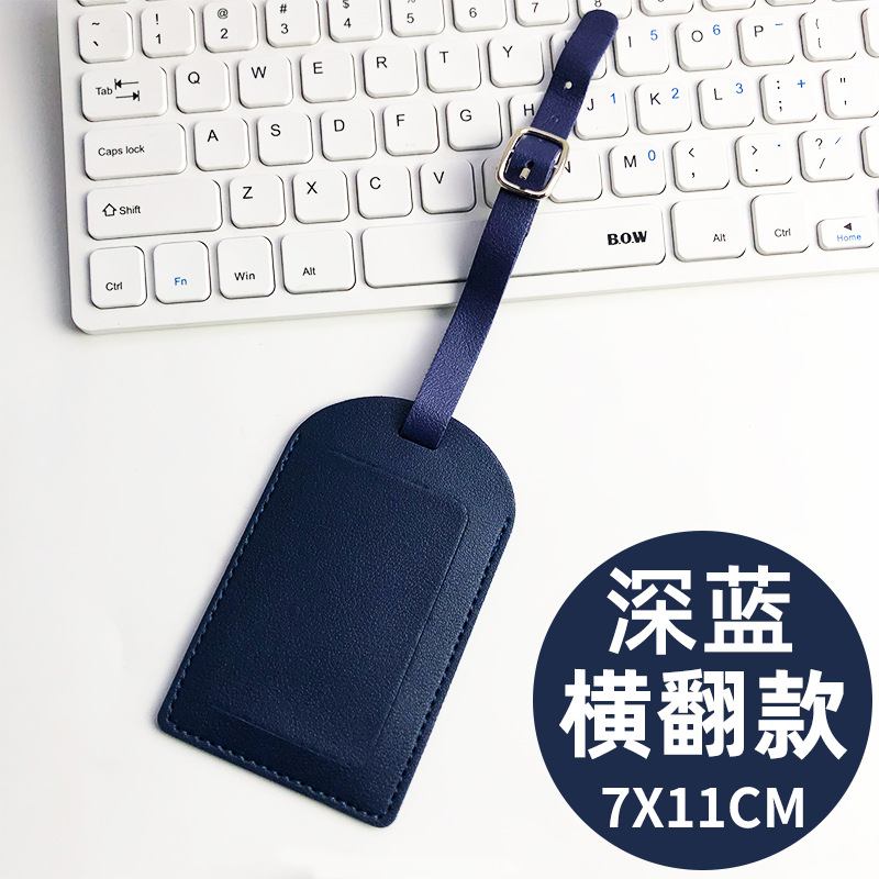 Transfronterizo spot multicolor, dos tipos de tapa plana, tarjeta de embarque de cuero gruesa con firma impresa en papel, tarjeta de equipaje pu