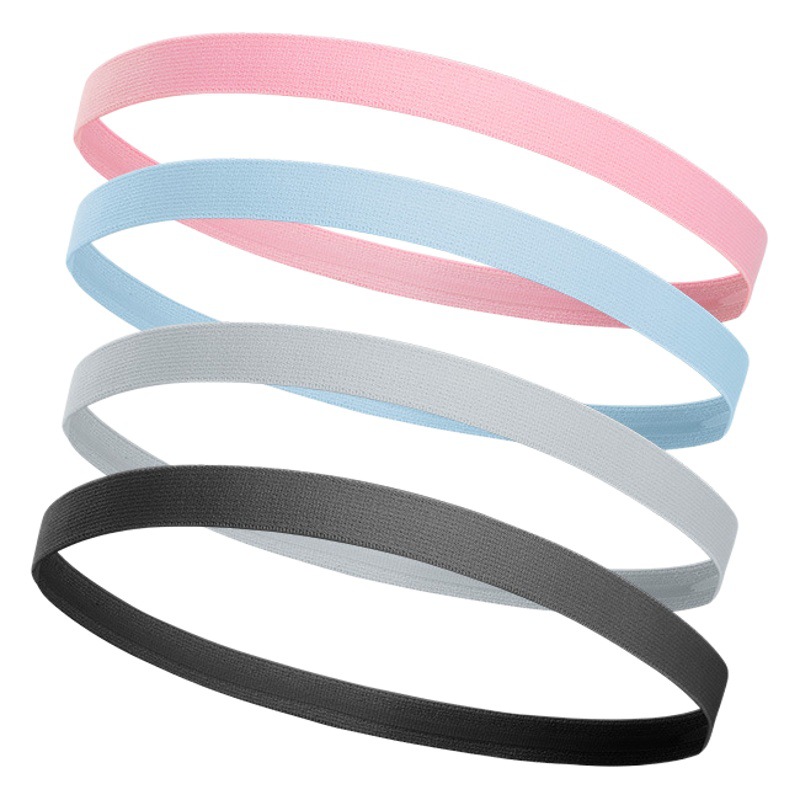 Sports Hair Band Women's Sweat Absorbing Running Adult Yoga Headband Silicone Strip Non-slip High Elastic Narrow Side Thin Hair Band Anti-perspirant Band