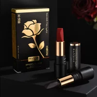 Danxizhen Rose Non-Stick Cup Трехцветная помада One Трехцветная Косметика для макияжа Косметика для девочек