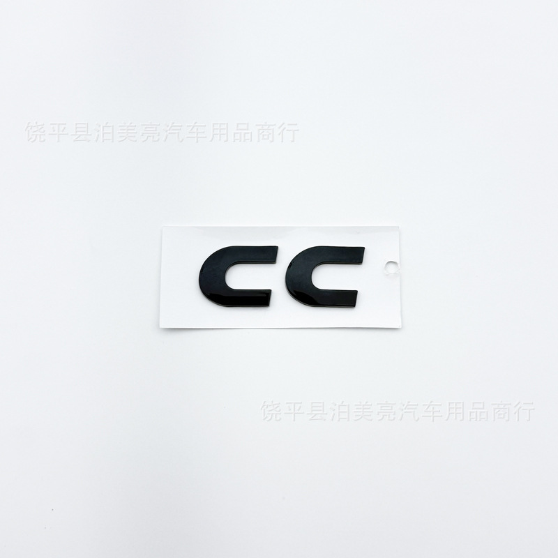 Suitable for New and Old Volkswagen Cc Black Car Logo Modification 380Tsi Rear Tail Logo Arteon Letter Logo Displacement Sticker