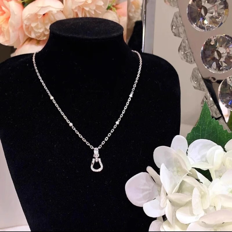 18K ホワイトゴールドメッキユニバーサルチェーンペーパークリップペンダントバックルヘッド高品質翡翠ビーズネックレスジュエリーペンダント DIY 装飾|undefined
