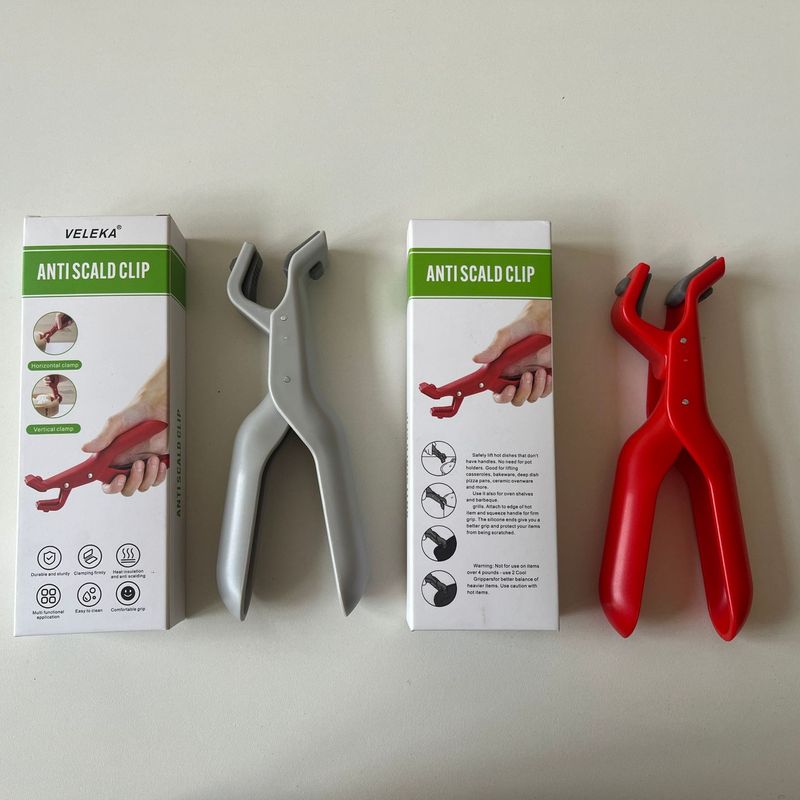 国境を越えた新しい製品、火傷防止クリップ、プレートとボウルクリップ、キッチン高温耐性シリコン滑り止めクリップ、ベーキングトレイ、蒸し器クリップ|undefined