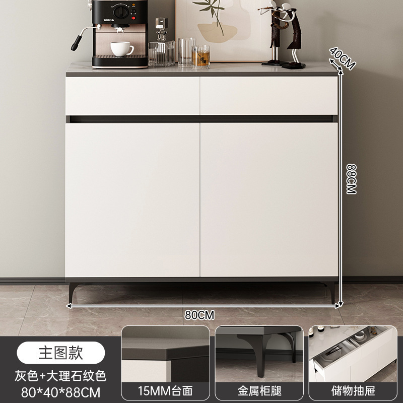Fábrica directa del armario de comedor de lujo ligero viento doméstico sala de estar almacenar armario de almacenamiento moderno simple contra la pared multifunción