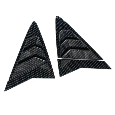 Suitable for Hyundai Reina Sedan Rear Triangle Louver Carbon Fiber Modification Decorative Parts Sunroof Cross-Border Exclusive Supply (Şüşə kənarı xromları/moldingləri) - pair-of-carbon-fiber-blinds-for-hyundai-reina-sedan