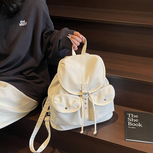 New Style Niche Casual Backpack for Women, Retro College Style Travel Backpack, Commute Versatile Women's Schoolbag