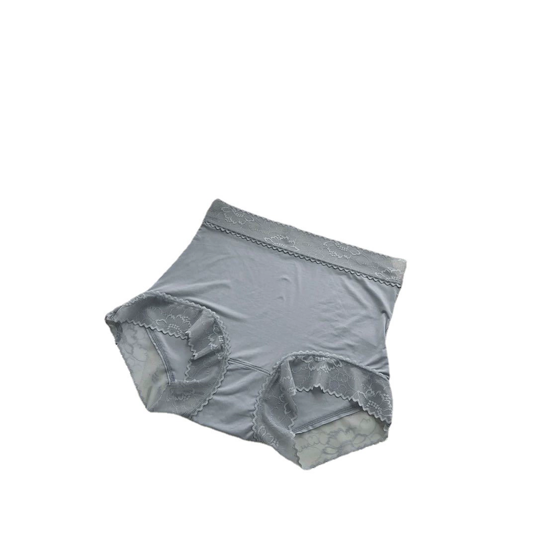 Корректирующие кружевные шёлковые трусы для бёдер, one size 80–160 catties, дышащая гладкая поверхность