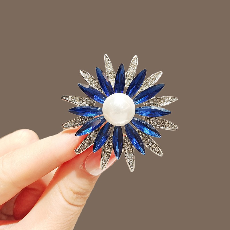Elegante Barock Filigran Haarbrosche Mit Kristallen_voghion.com