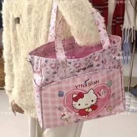 新款美乐蒂玉桂大容量单肩包防水学生托特包!可爱卡包邮代发批发