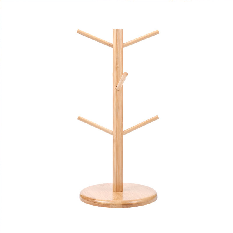 東莞外貿(mào)工廠定制竹制首飾架竹木鑰匙架木制展示架木質(zhì)杯子收納架