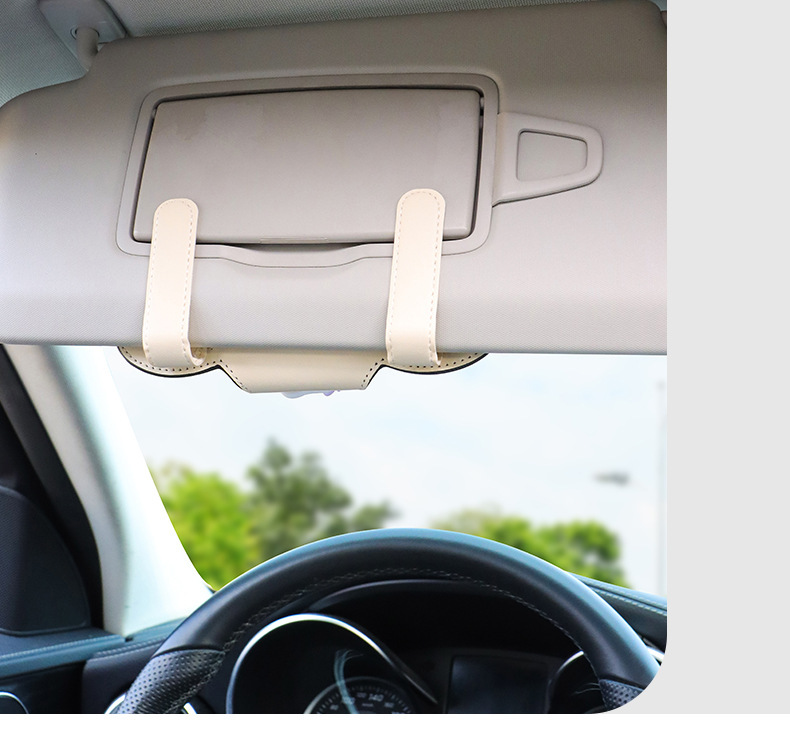 Car-Mounted Glasses Clip, Car Sun Visor Storage Gadget, Multifunctional Magnetic Sunglasses Holder for Car Interior, Car Storage Box