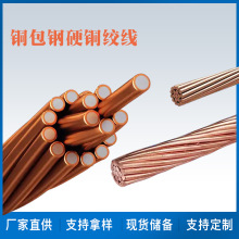 硬銅防雷接地絞線電鍍銅導線裸銅覆鋼線 紫銅包鋼絞線廠家直供