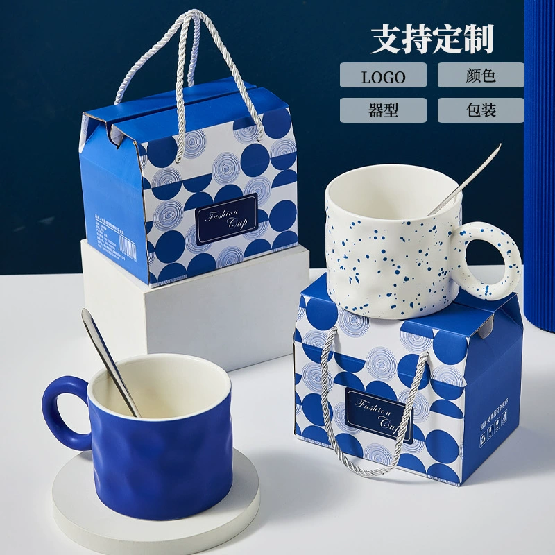 Ceramic creative Scandinavian high quality tea cup, set, Birthday gift