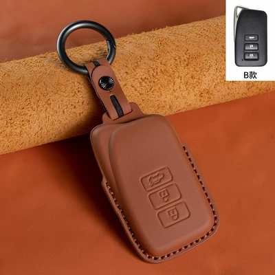 Lexus key case es200260 | Car key bag - type-b-amber-brown-3-keys