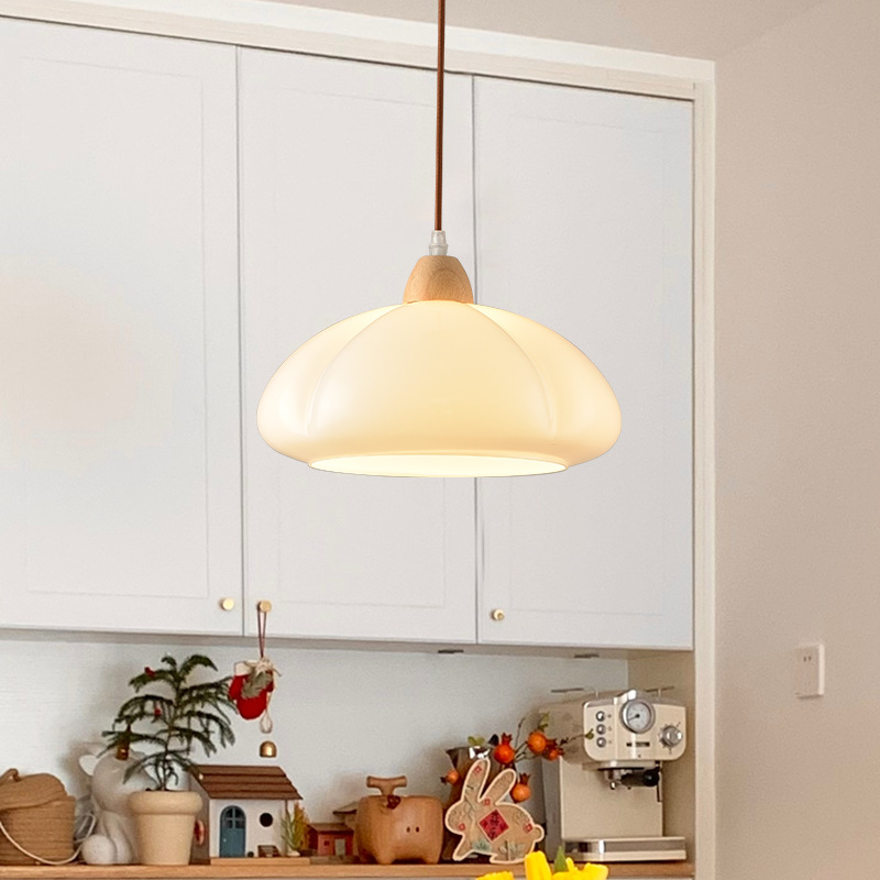 Restaurante antiguo araña de calabaza nuevo estilo registro vidrio comedor japonés retro dormitorio isla mesa comedor lámpara de bar