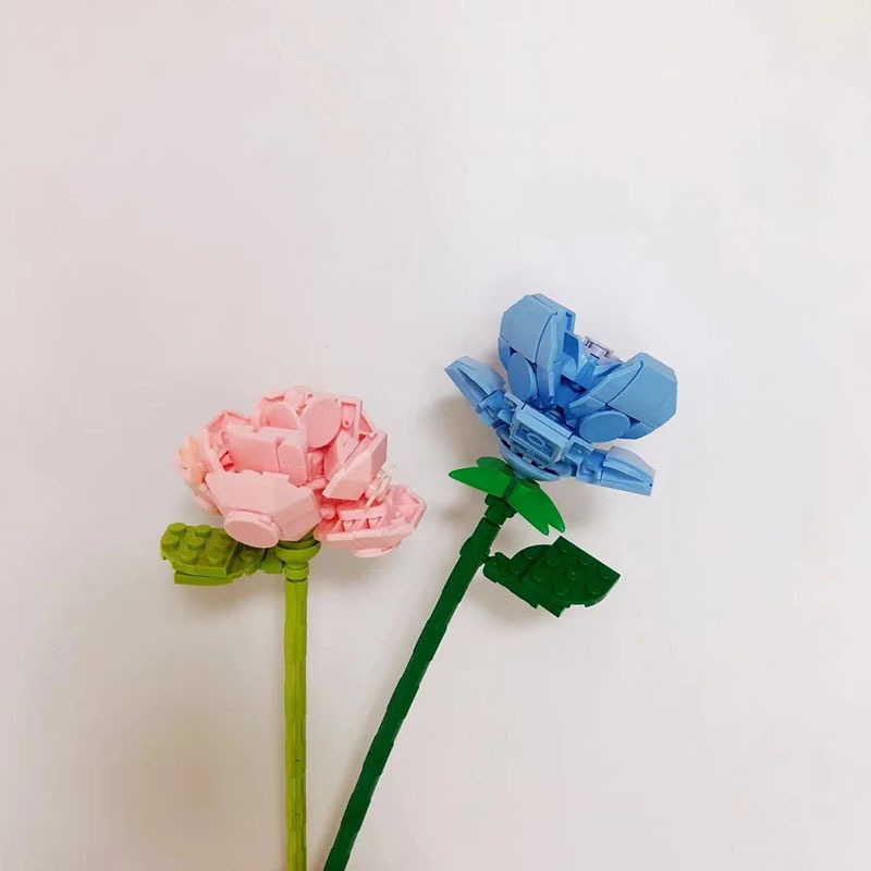 クロスボーダー佳奇積み木花diyはバラの永生花を組み合わせて彼女に祝日のプレゼントシリーズの花束のデスクトップを送ります。|undefined
