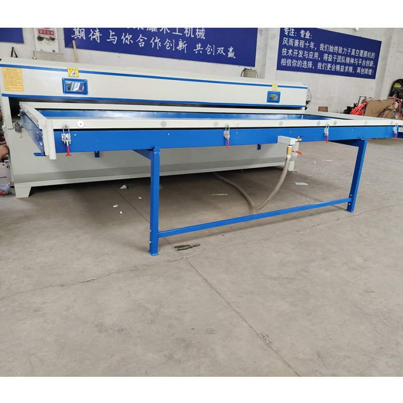 真空吸塑机双工位皮革硬包移门免漆门背景墙软包手拉工作台覆膜机