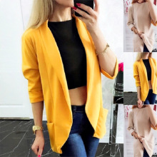 2024秋冬欧美跨境亚马逊wish独立站外贸女装长袖时尚小西装外套女