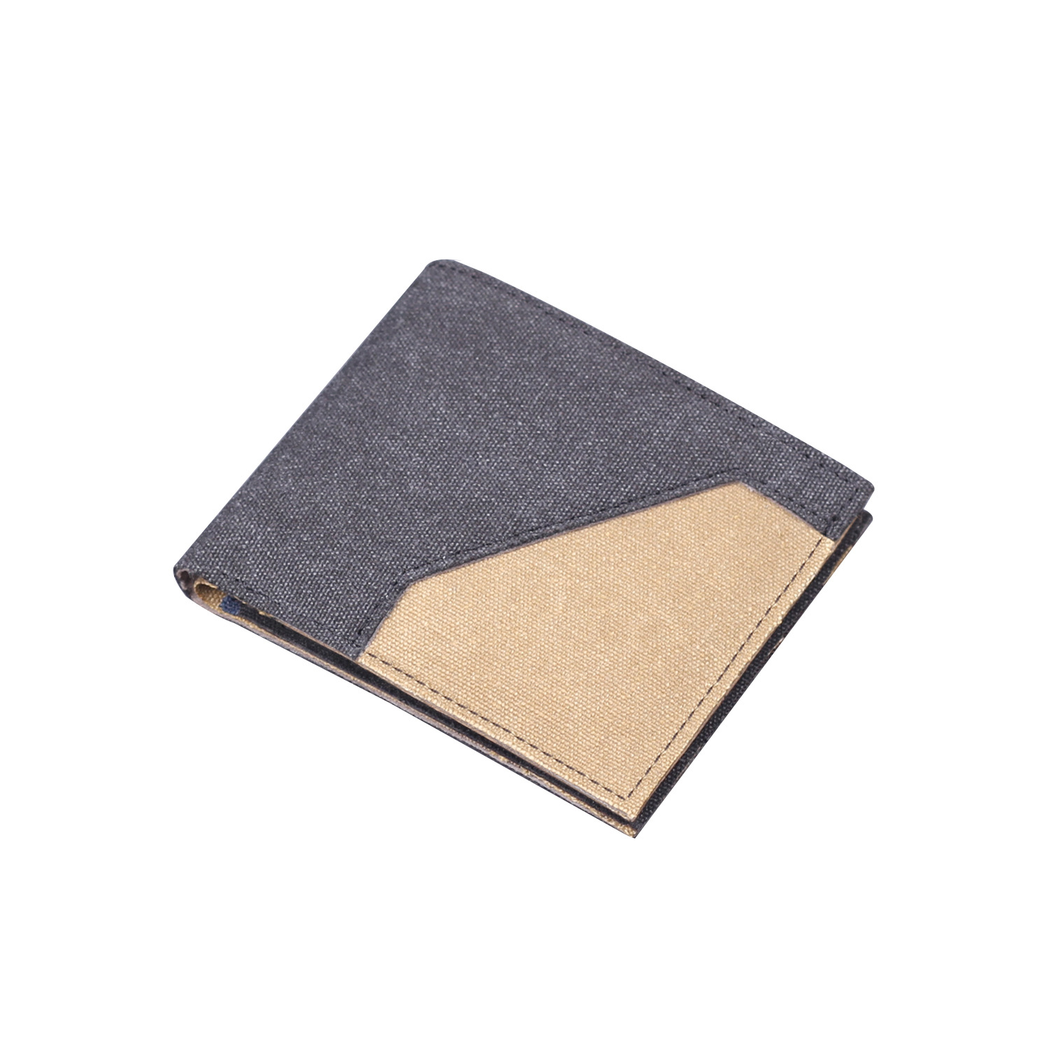 Canvas para hombres cartera corta para hombres cartera de 9 tarjetas en una nueva cartera de tela suave