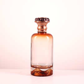 源头工厂玻璃白酒瓶透明瓶渐变色空瓶家用一斤装现货速发量大优惠