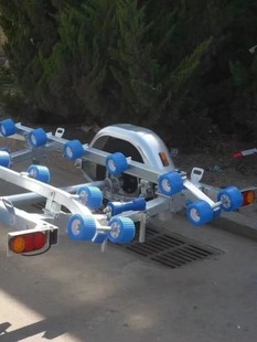 Marine Trailer Assault Boat Speedboat Lure Boat Fiberglass Boat Transport Trailer Multi-Specification Size Trailer Rack Wholesale