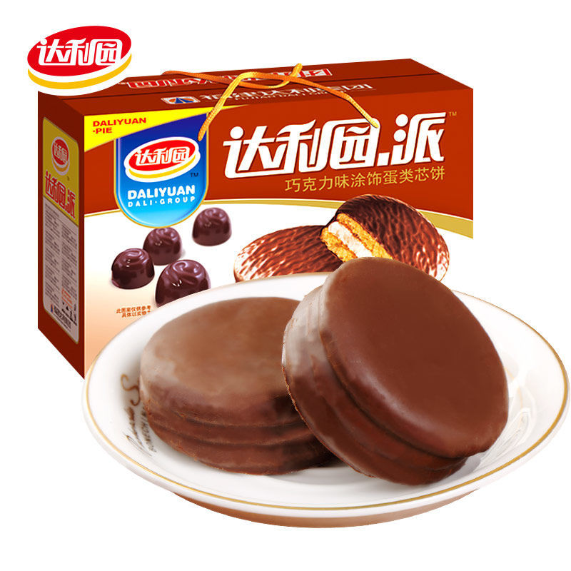 达利园巧克力派零食整箱饼干休闲食品健康营养早餐点心蛋糕礼盒装